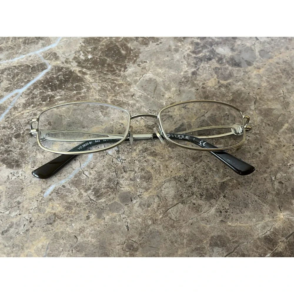 Vogue‎ VO3930-B1 848 Gold Full Rim Eyeglasses Frames Only 52-17-135 Womens